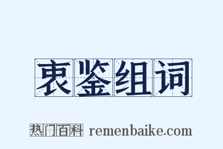 衷鉴组词是什么意思的图片